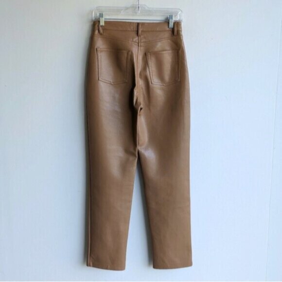 Wilfred Melina Pant - faux leather high rise in Constant Camel/Tan - Picture 4 of 9